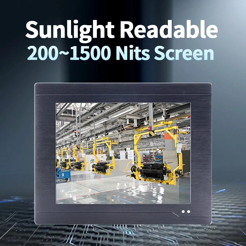 10.4 Inch Open Frame Resistance Lcd Screen IP65/IP66/IP67/IP68 Waterproof All In One Marine Fanless Touch Industrial Panel Pc