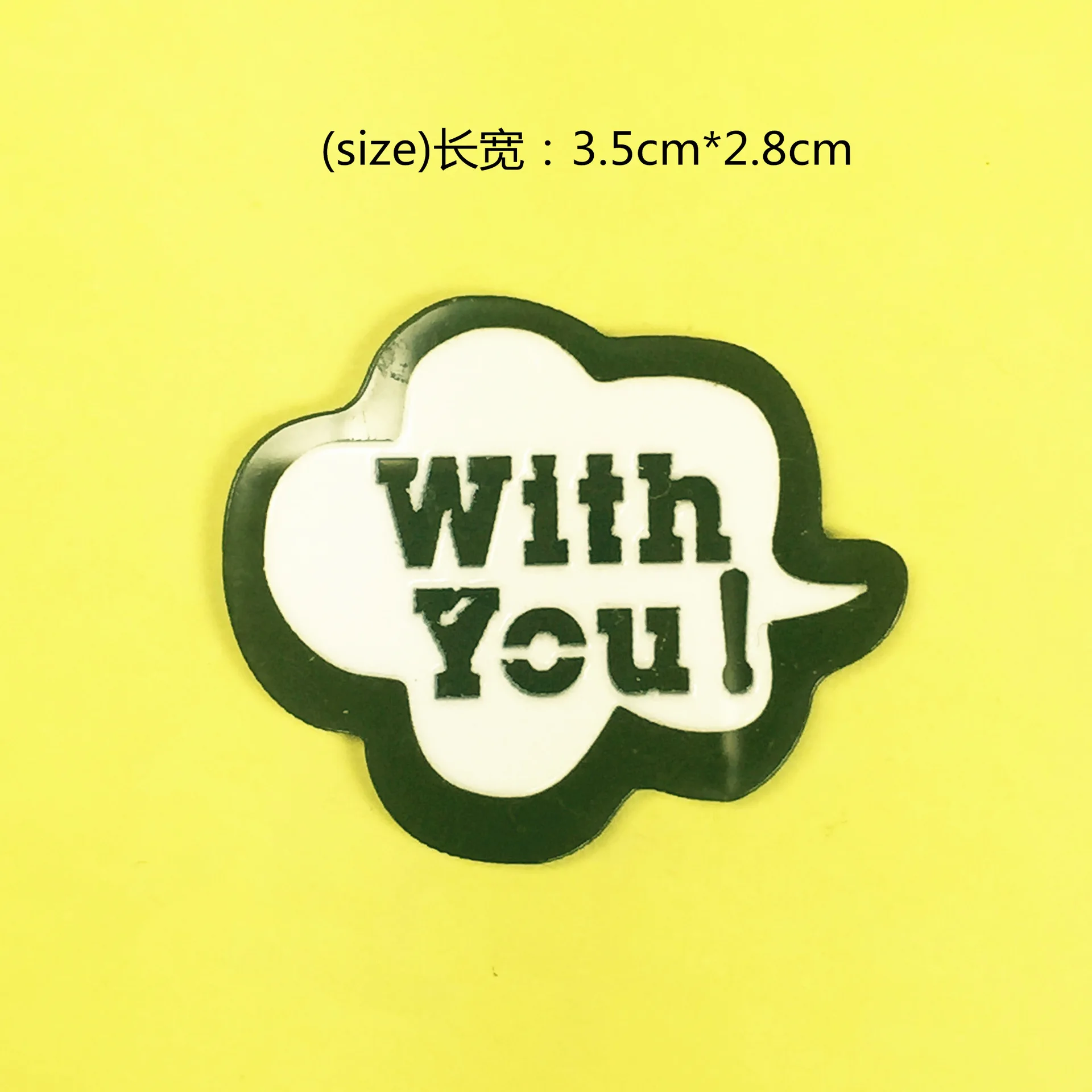 Design custom-made acrylic badge brooch, can make any shape any pattern pin brooch brooch