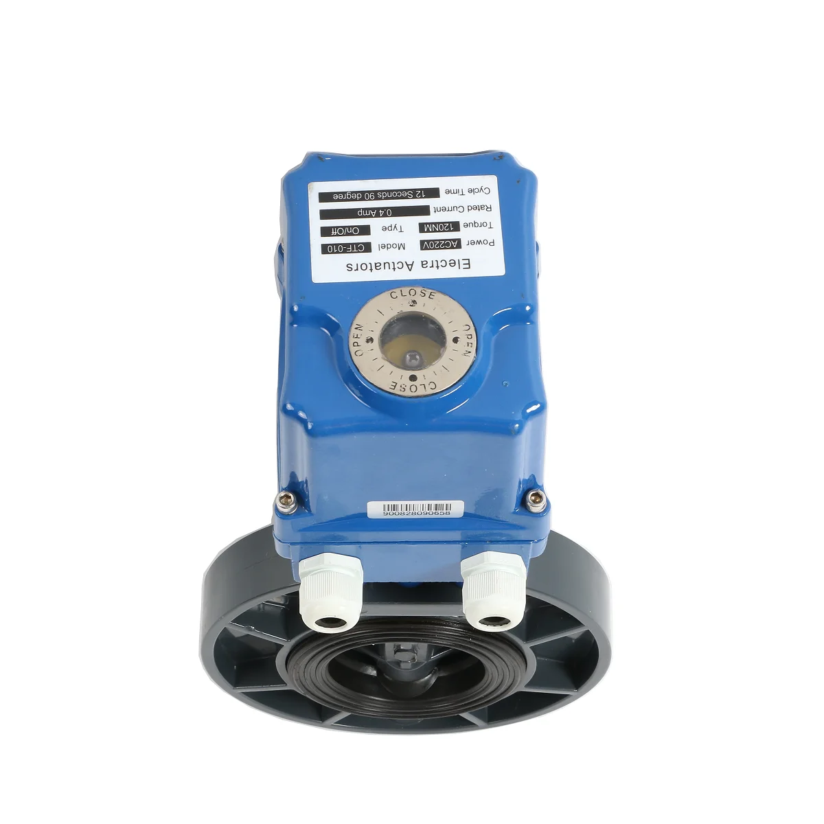 Electric butterfly valve motorized actuator water control