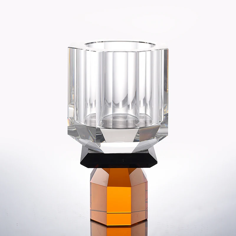 Customized Hot Selling Crystal Vase small Mariage Chinoiserie Pedestal Vase for Wedding Home Table Decorate