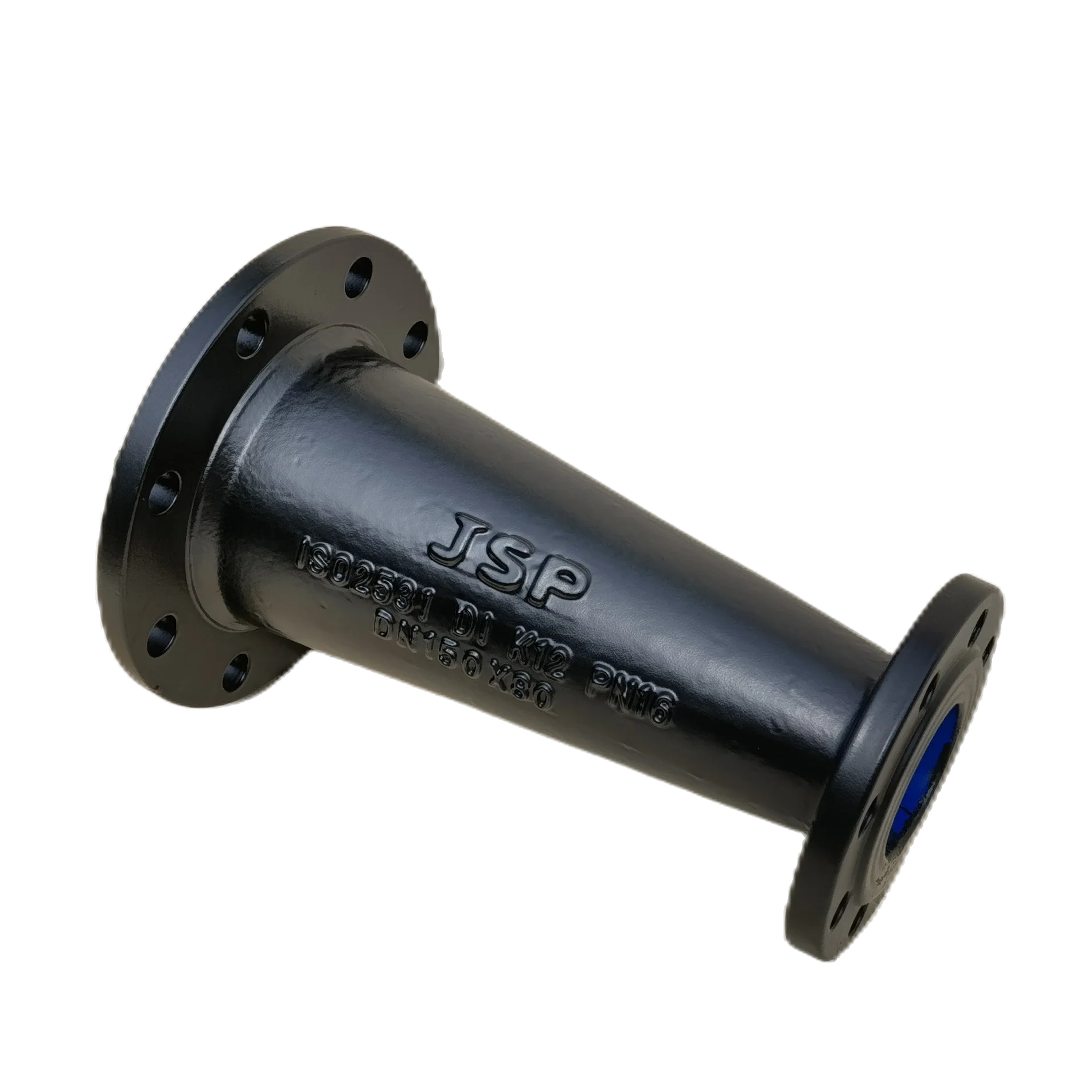 JSP Ductile Iron Pipe Fittings Double Flanged Taper Ductile Iron Pipe Fittings ISO2531EN545/598 Ductile Cast Iron Pipe Fittings