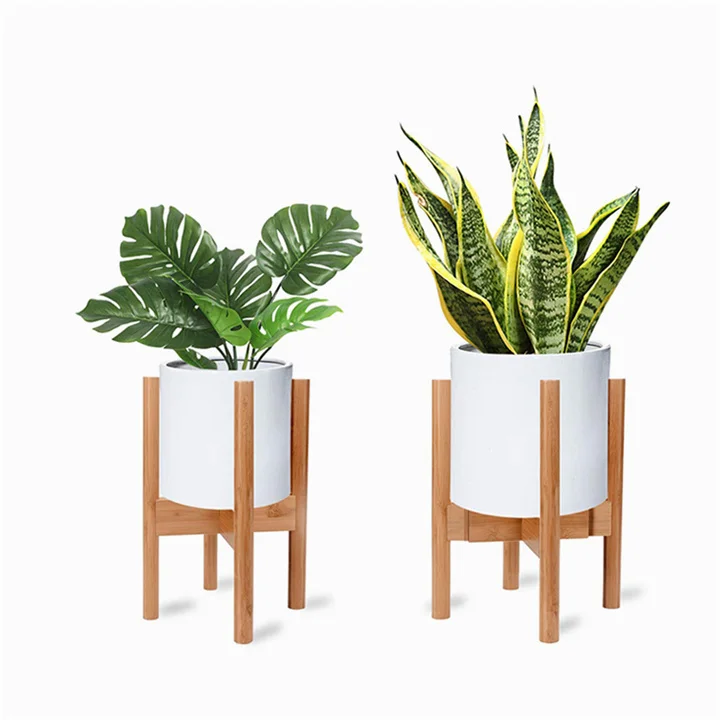 New Rural Style Wooden Flower Plant Stand Multi-purpose Display Decorate Storage Shelf Indoor Outdoor