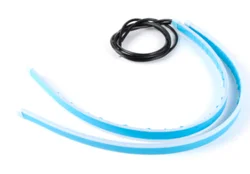 35cm 45cm 60cm car LED lamp ultra-thin light guide strip dual color light white yellow day time running light