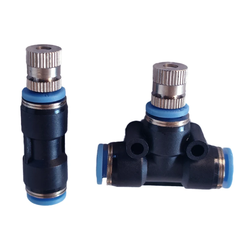 Brass Misting Nozzle Mist Sprayer Fog Water Spray Nozzles Sprayer 1/4 6mm 1/8 8mm for Outdoor Cooling System, Garden