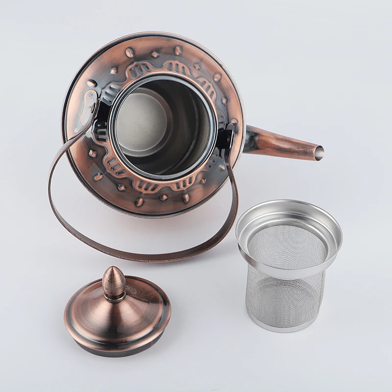 NO MOQ Copper Color Coating For Afternoon Tea Coffee Stainless Steel Water Kettles