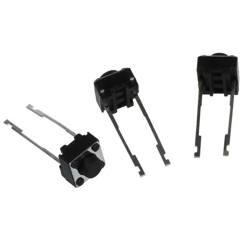 6X6 Square 2 Pin Tact Switch Tactile Push Button Switches manufacturers Pushbutton Micro For Remote