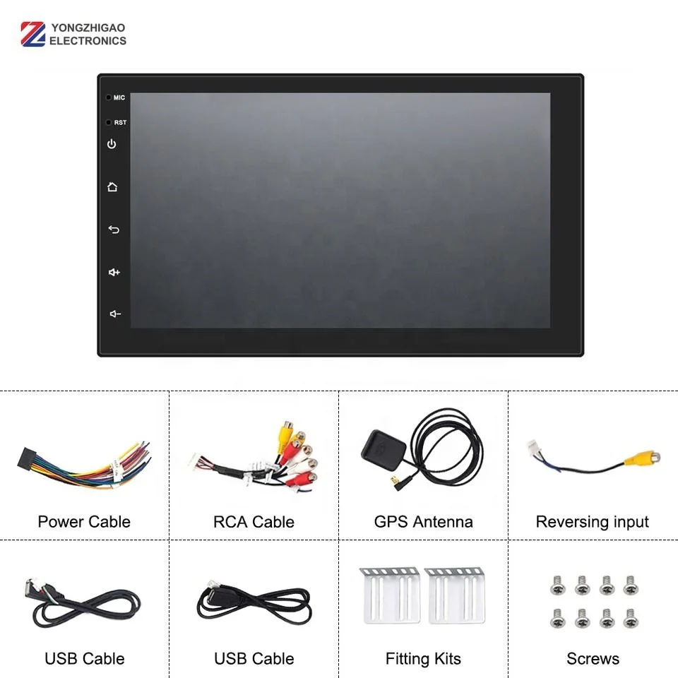 Voyeego 7 Inch Double 2 Din Pioneer Car Radio DVD Player Touch Screen Stereo Android Dvd Player Bt Universal Head Unit Screen