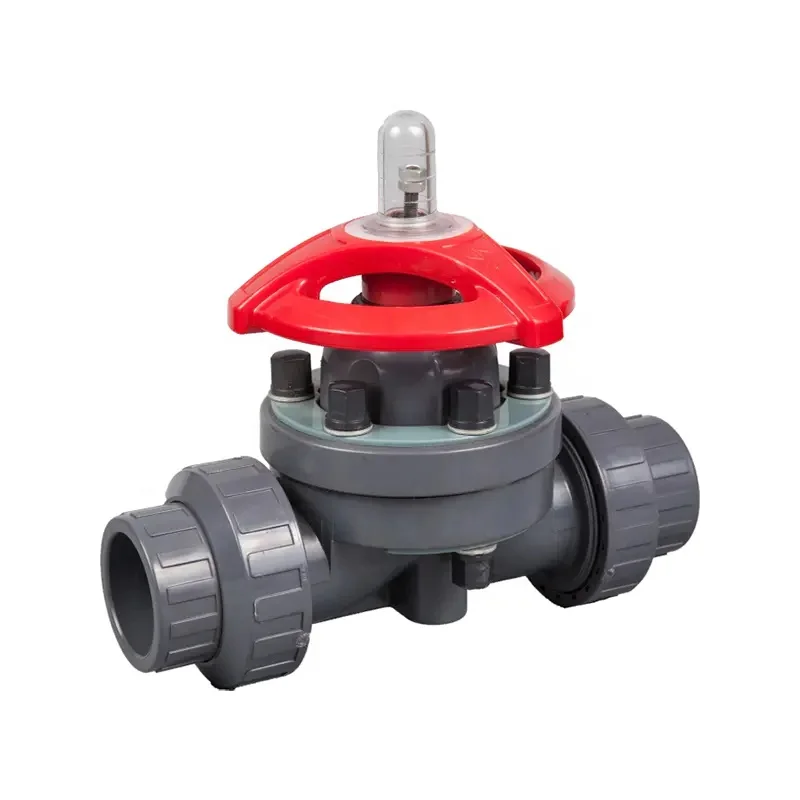 Industrial Grade DN15 DN20 DN25 DN32 DN40 DN50 Double True Union Diaphragm Valve Plastic UPVC CPVC PPH PVDF Diaphragm Valve