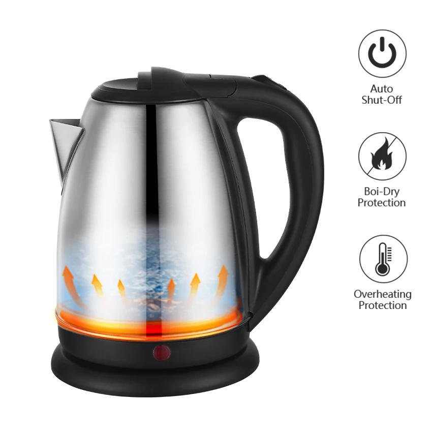 Hot Selling Ld2007 High Quality Electric Kettle Tea Maker 1.8 Liter Boil-Dry Protection Temperature Control Water Boiler