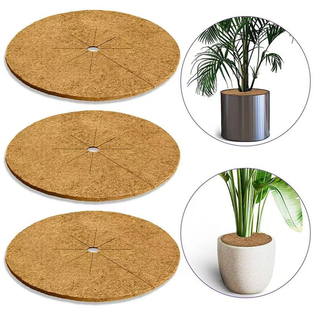 Eco-friendly Biodegradable Mulch Mat Disc coco coir board coconut-coir coconut fiber raw materials