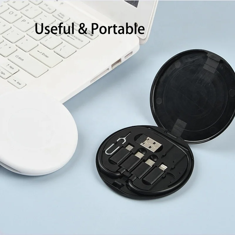 Wholesales Gift Product Portable USB C Charger Cable Set Converter Adapters SIM Card Pin Holder Android Mobile Phone Accessories