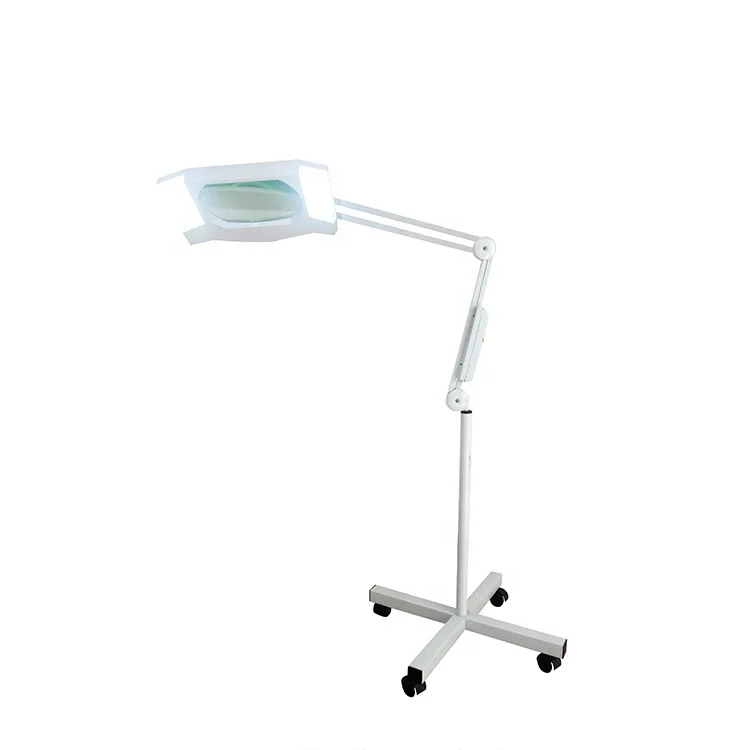 ABS plastic Stainless steel tube trade assurance rolling base cold light magnifier hair dryer