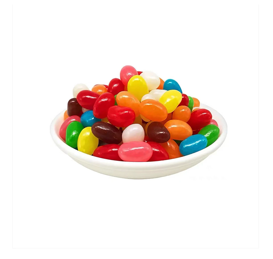 High Quality Fruity Delicious Crispy Jelly Bean Love Box Private Label Candy Colorful Assorted Fruit Jelly Bean