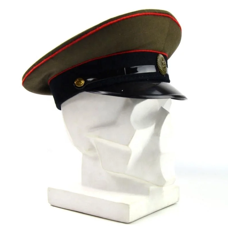 
Original Russian Military Visor Army Officer Tank Division Peaked Hat 