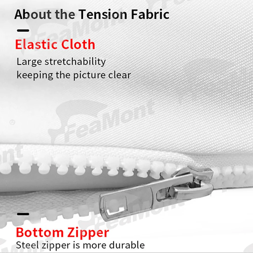 FEAMONT Portable Pop up Display Stand 3*4 Aluminum for Sports Promotion Knitted Printed Advertising Equipment Travel Agencies