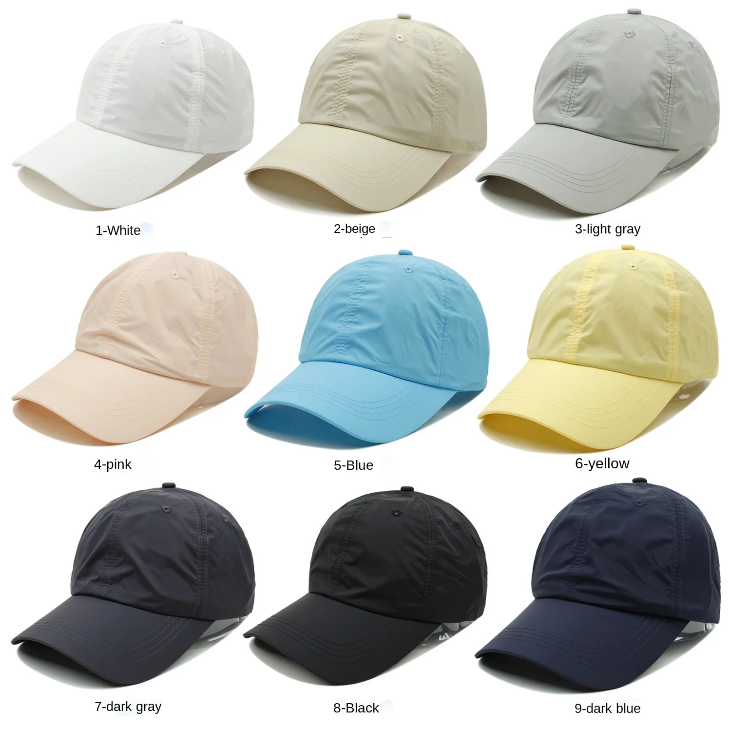 Outdoor Mesh sun visor casual mesh breathable Protection Sports Baseball Dryfit Branded Cap Custom Logo Unisex