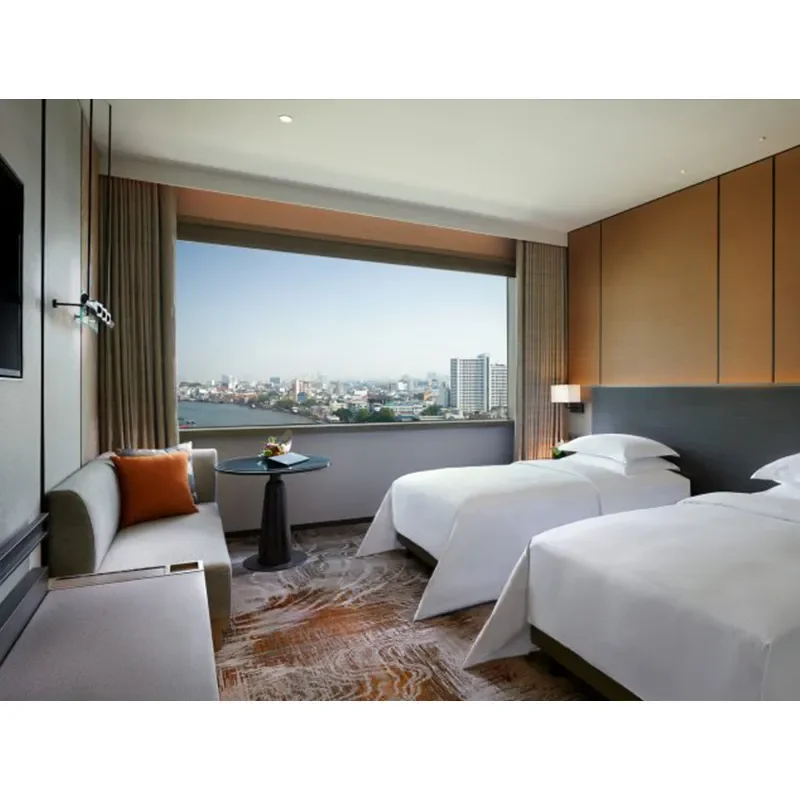 Xinda 5 Star Hotel Furniture Hostel Bedroom Furniture Hotel Bedroom Set Customized Hotel Furniture Manufacturer Modern