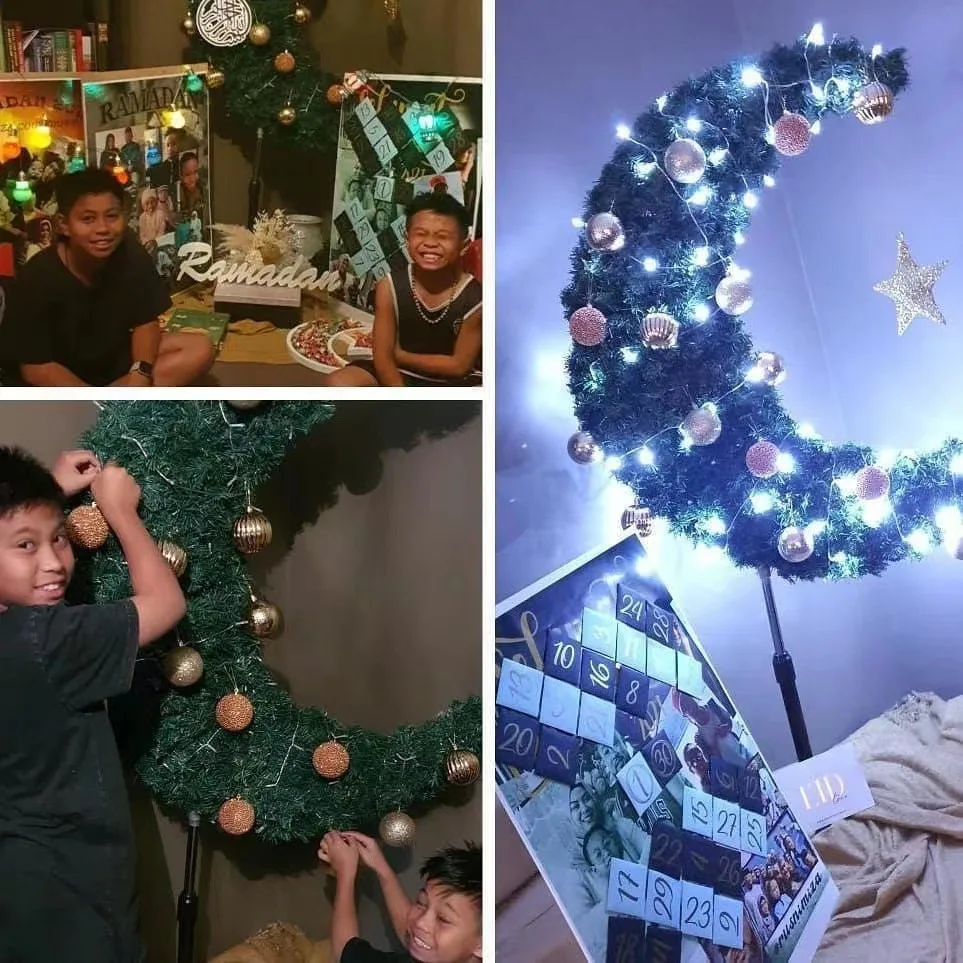 Декоративное искусственное дерево Lslamic для двора Eid Mubarak Рамадан Луна украшения улицы большие