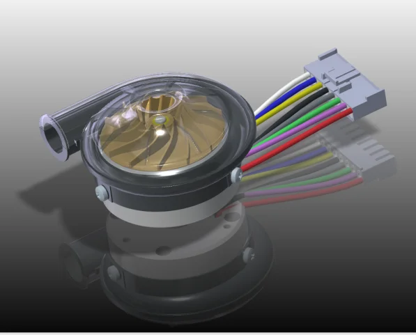 21m3/h 6kpa 24V dc brushless mini centrifugal air blower used for cpap machine and other medical devices