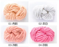 Nuanlu  Chunky Chenille Yarn Giant Arm Knitted Blanket Soft Baby Yarn multicolor In Stock