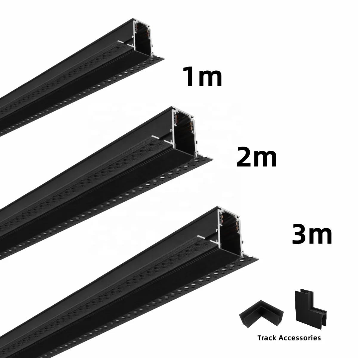 1m 2m 3m 48V Rail Modular Design Surface Mounted LED Magnetic Spot Light Track Lights Lighting System led magnetic Track Rail