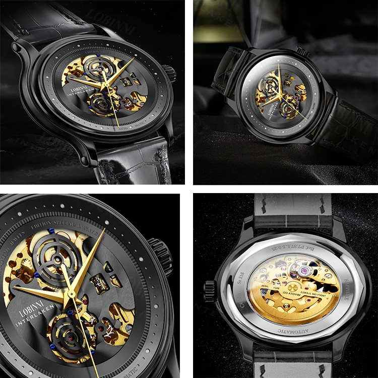 Factory custom logo luxury brand automatic watch chinese stainless steel watch men