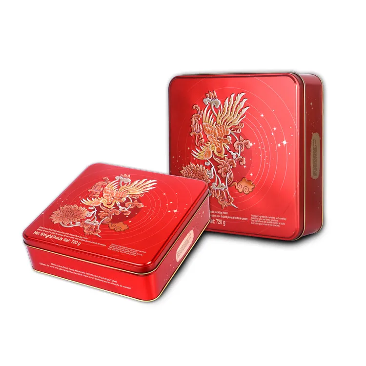 Guangzhou Lailihong traditional Chinese mooncake mocha chocolate durian baked mooncake tin box