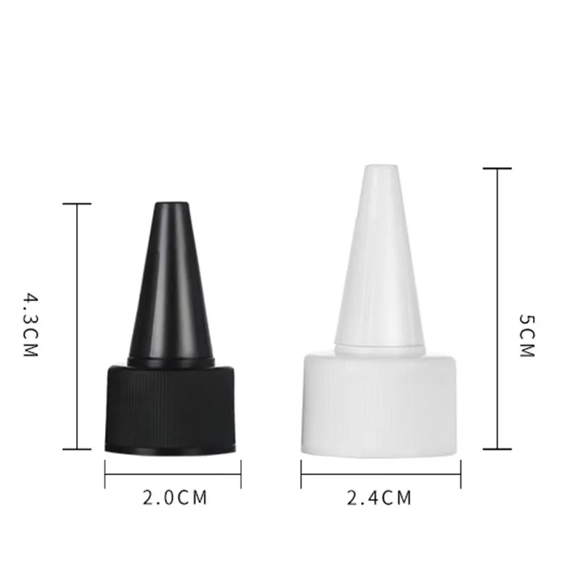 Pointed Top Cap PP Plastic High Quality 20mm 24mm 28mm Stainless Steel Cosmetic 500 Ml Spray Bottles Square Storage Jar Plastic