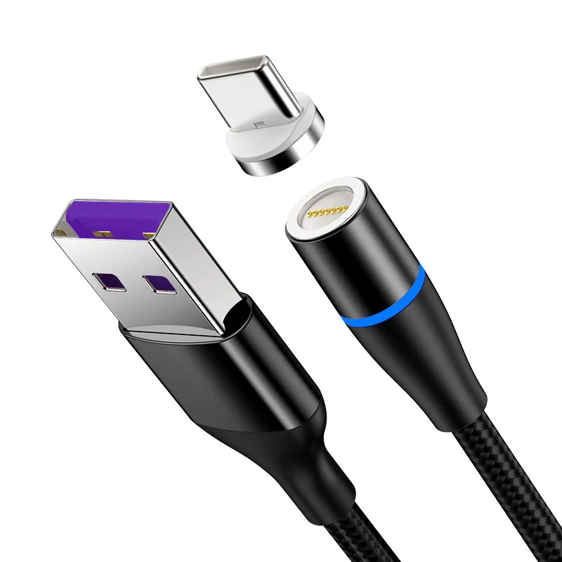  Новое поступление магнитный кабель 3 в 1 Micro Type C USB для быстрой зарядки и передачи данных быстрый светодиод телефона Android Samsung