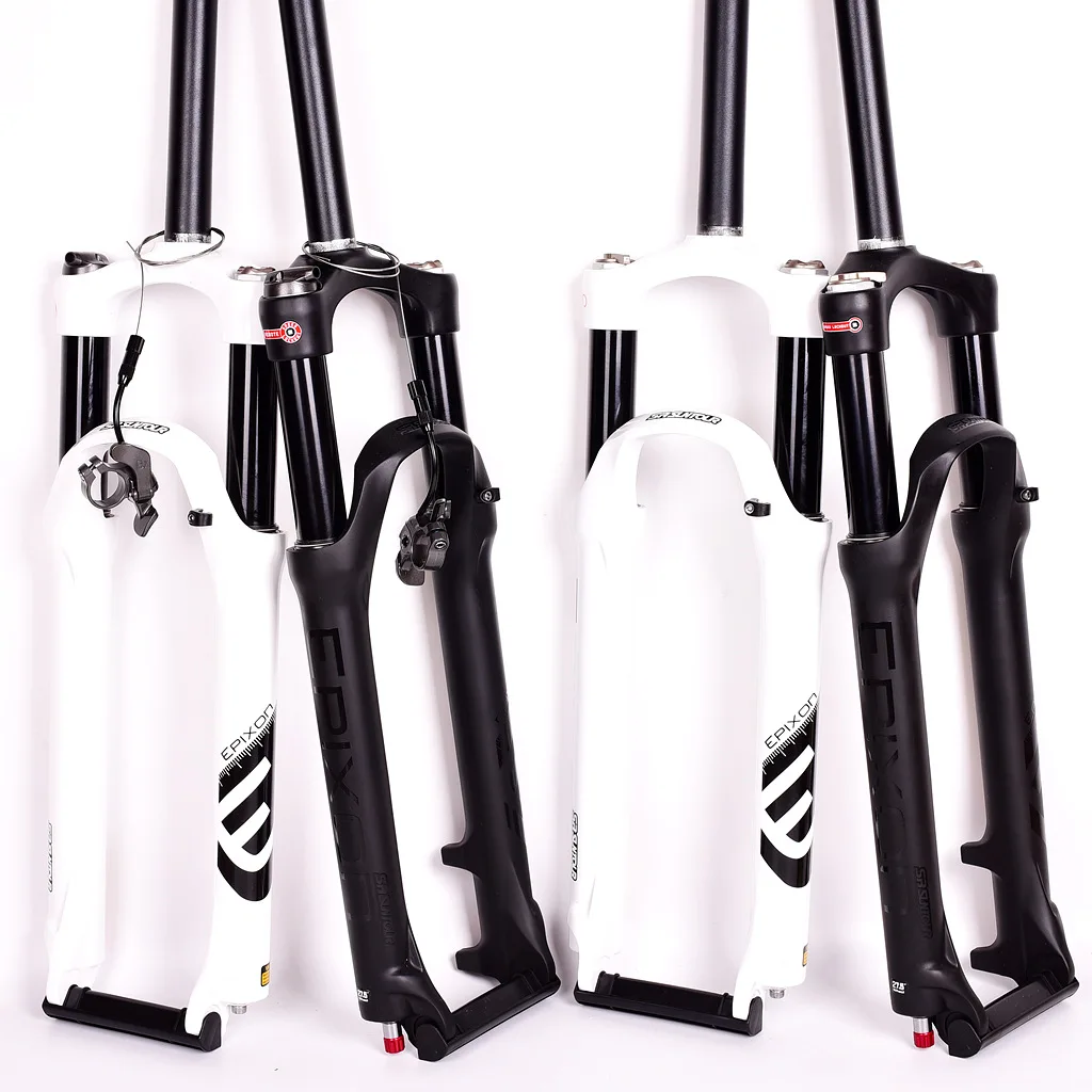 Велосипедная вилка SUNTOUR EPIXON 26/27 5/29 100 мм амортизирующая пневматическая для горного велосипеда