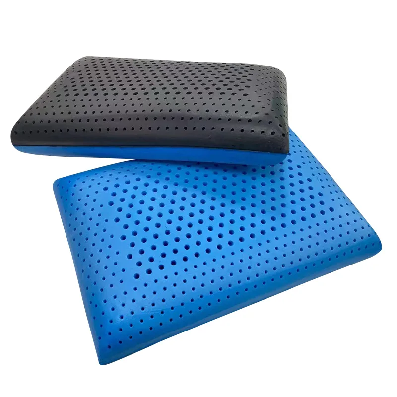 Ice Silk (искусственное волокно + графеновой батареи тканевый чехол с охлаждающим гелем и бамбукового древесного из пены эффектом памяти подушка для сна