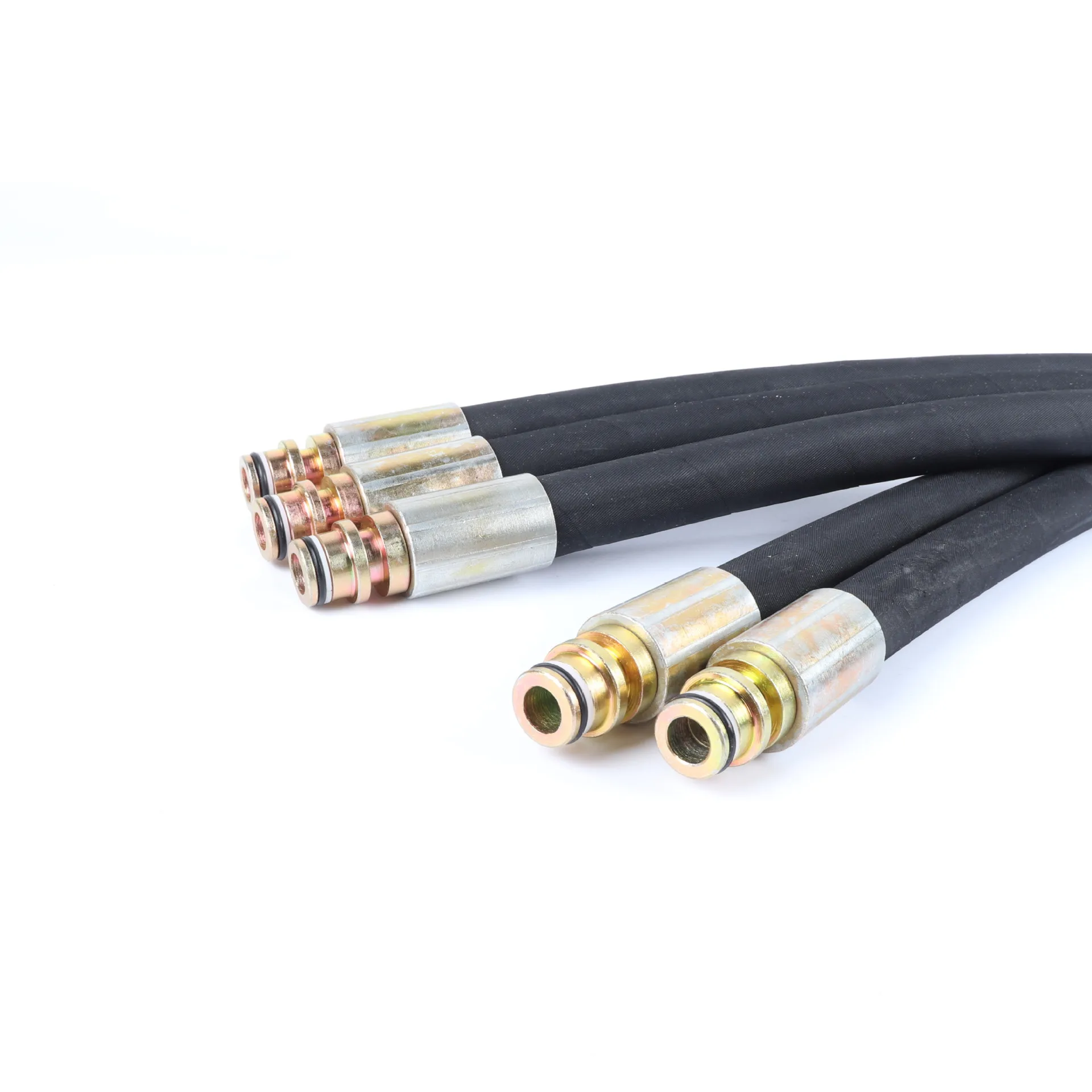 Wear-resistant and anti-aging high pressure hydraulic hose rubber hose lpg industrial braided hose