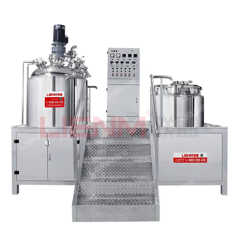 LIENM 500l косметический крем-эмульсионный завод фиксированного типа, машина для производства геля