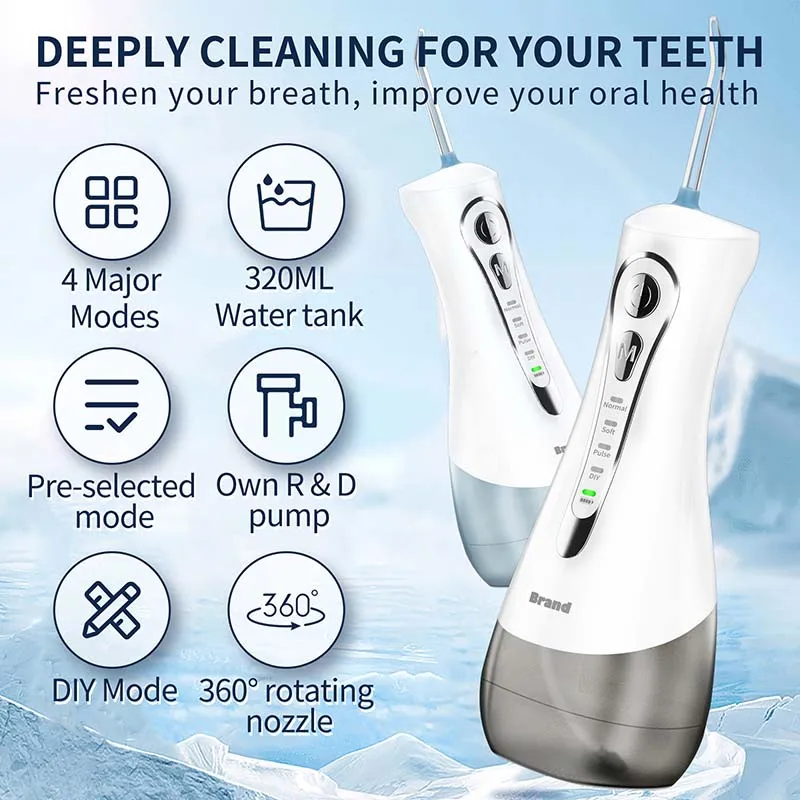 New Portable Rechargeable Oral Care Water Flosser Teeth Cleaner Dental Oral Irrigator