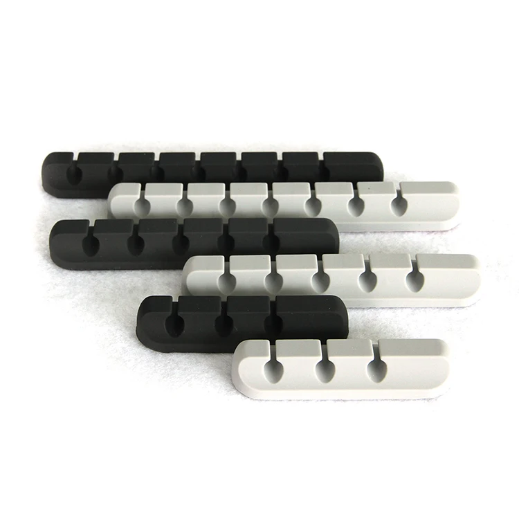 Office Desk Accessories Usb Line Self Adhesive Desktop Wire Silicone Cable Manager