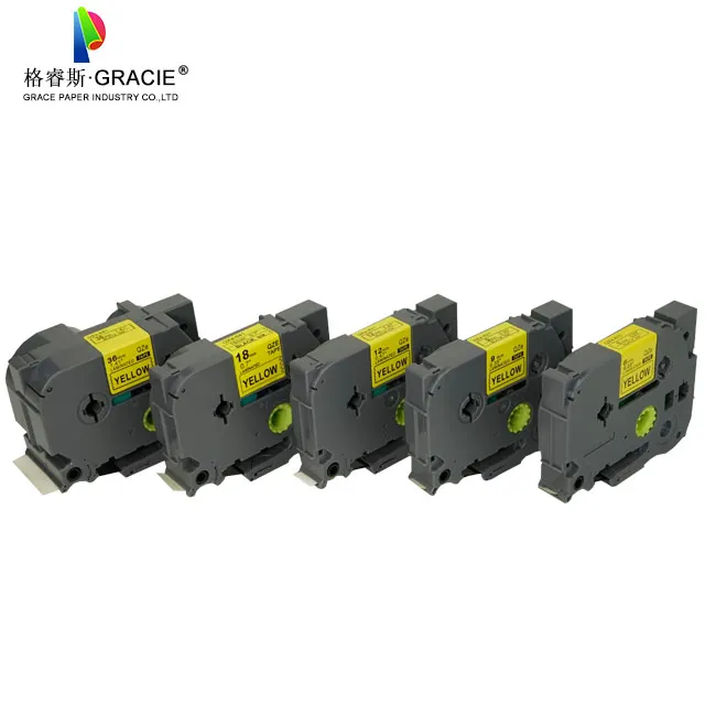 Compatible 12mm Tze 231 laminated label cassette for   printer tze-231 tze 231 tz231