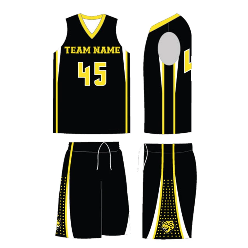 High quality wholesale customized nation team reversible youth basketball jerseys set