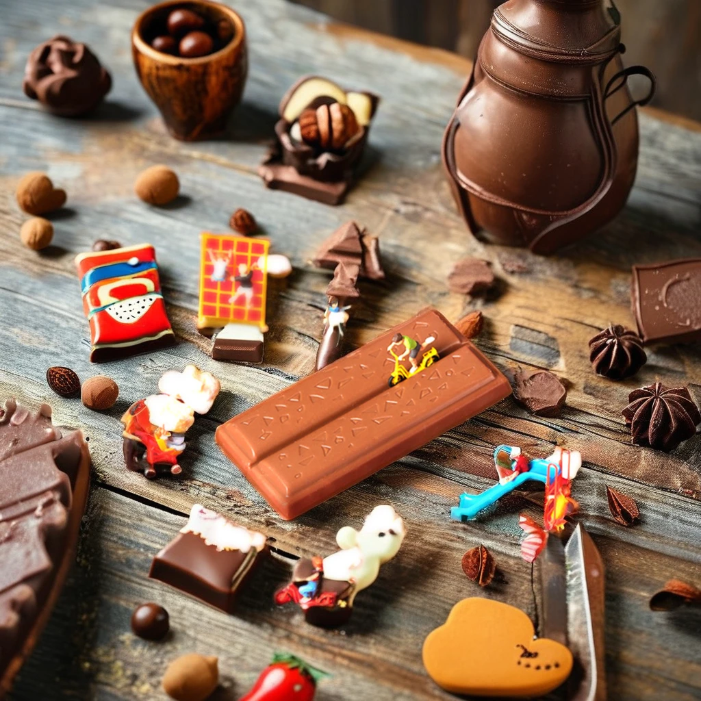 High Quality Exotic Chocolate Crispy Rice 216g Individual Packaging Solid Milk Chocolate with Biscuit Jam Candy-Bar Pattern