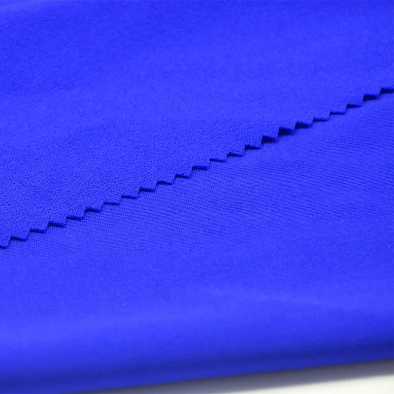 Chunnuo Moss Crepe fabric Twisted 96% Polyester 4% Elastane Twisted Knitting Fabric for dress