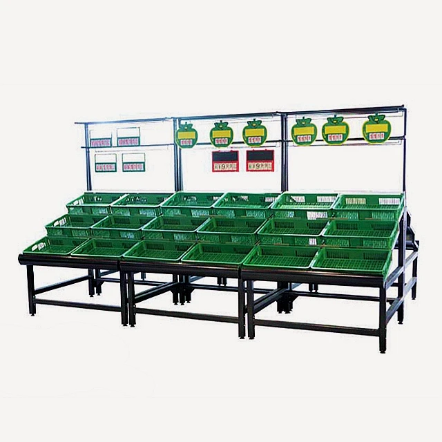 Полки для супермаркетов стеллажи фруктов и овощей пластиковые металлические корзины хранения из полипропилена