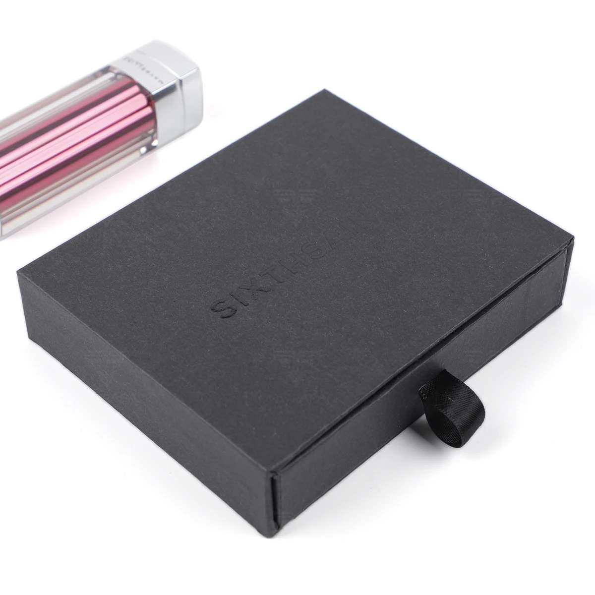 Portable White Flocking Gold Printing Custom Velvet Pouch Jewelry Drawstring Bag