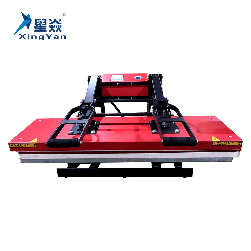 Xingyan 25*100 Large Format Clamshell Sublimation Transfer Printing Machine 25 x 100 cm Lanyard Heat Press Machine For T-shirt