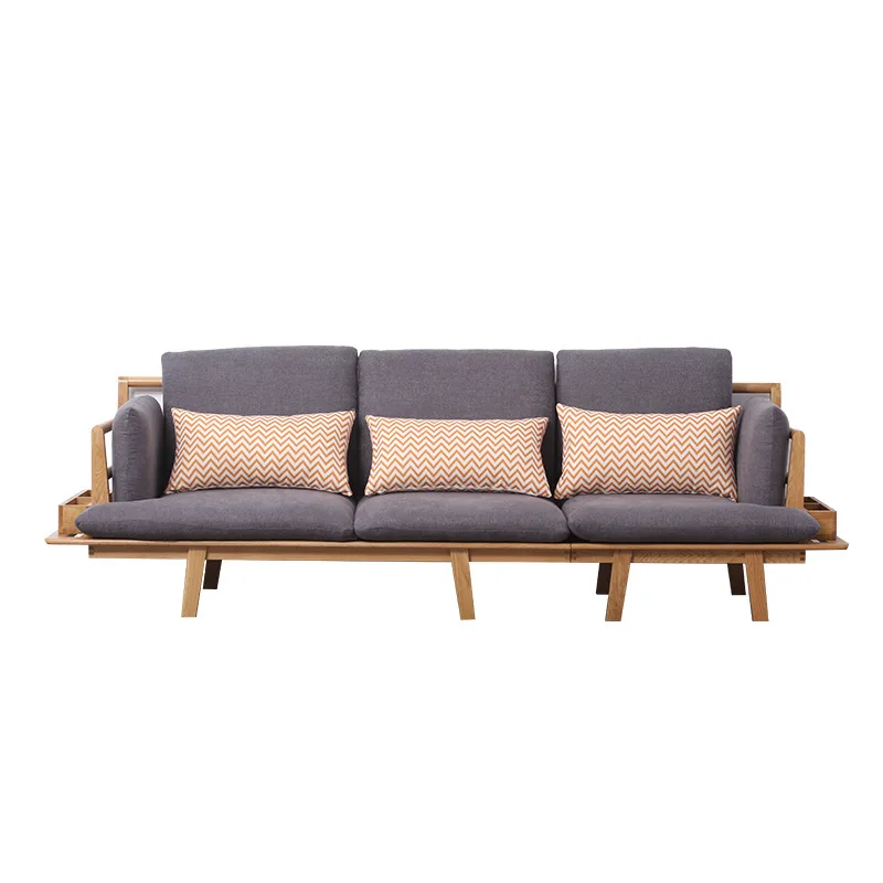 Modern Simple Removable Covers Sofa Couch 1 2 3 Wooden Frame Sofa Set Design