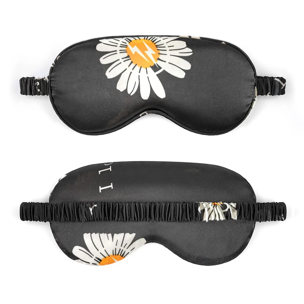 Custom logo New Design Customized Luxury Colorful Travel Sleeping Silk Eye Mask Sleep Stain Eye Mask For Sleep Use