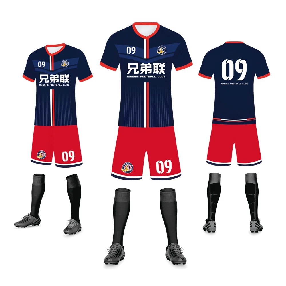 2022 Soccer Jersey Latest Design Top Thai Quality Soccer Uniform Jersey Custom Popular Club Football Shirt