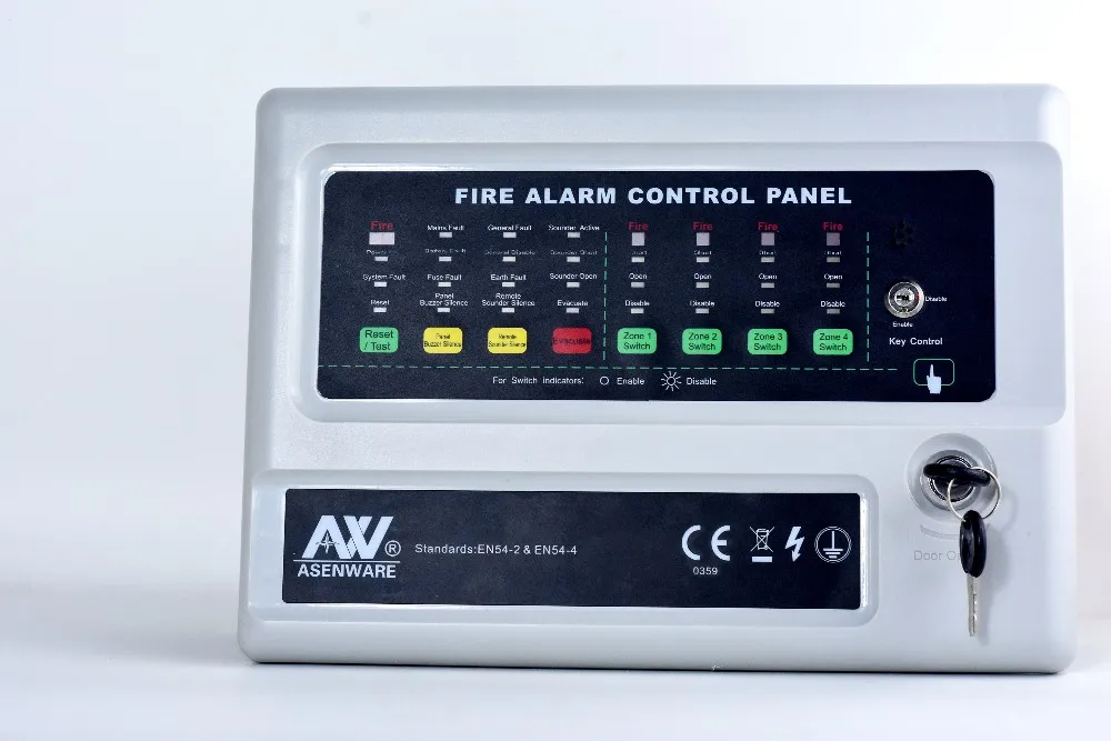 2 zone Conventional smoke alarm Fire alarm control Panel