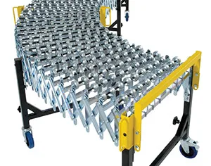 Factory supply portable extendable flexible gravity roller conveyor system with low price