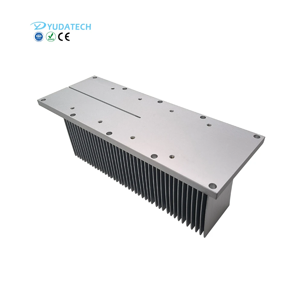 270*100*100mm high power high fin aluminum skived heat sinks for frequency converter
