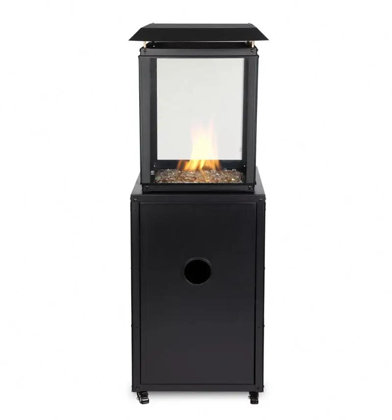 stand patio heater infrared with visible dancing flames of gas fire pit burner outdoor heaters gas CE OEM LPG heater
