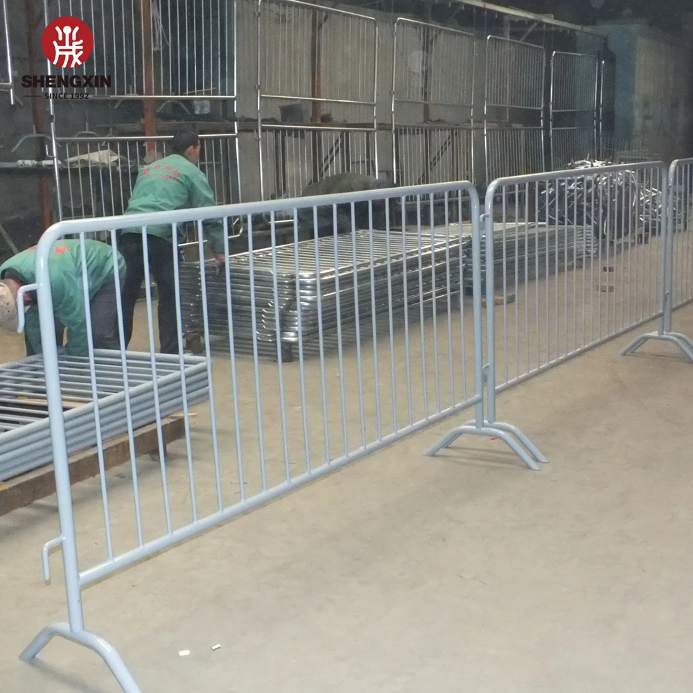 Высококачественные противоударные стальные барьеры для защиты от толпы оцинкованный или покрытый порошком временный забор